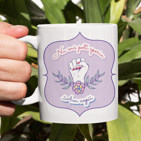 Cană "Nu mă poți speria - am copii."