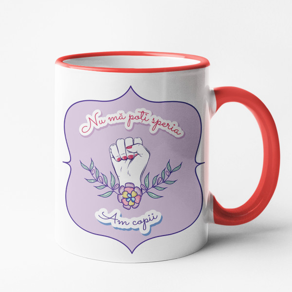 Cană "Nu mă poți speria - am copii."