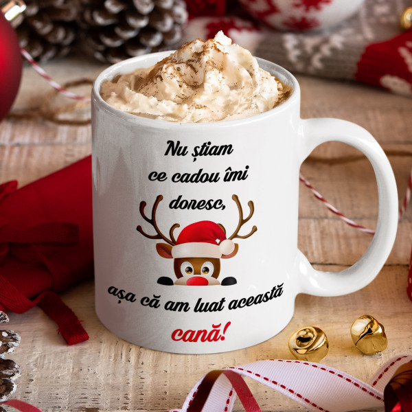 Cană "Nu știam ce cadou să-mi doresc"