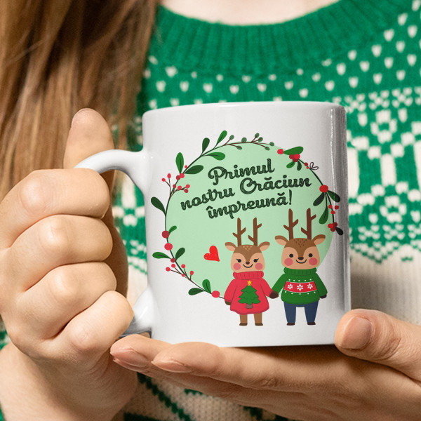 Cană "Primul nostru Crăciun împreună"