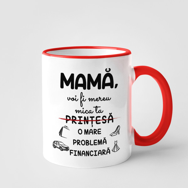 Cană "Problema financiară a mamei"