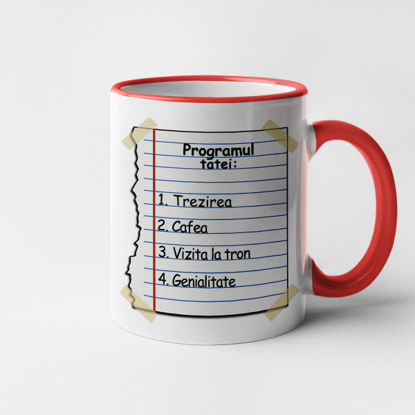 Cană "Programul tatei"
