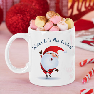 Cană "Salutări de la Moș Crăciun"