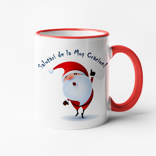 Cană "Salutări de la Moș Crăciun"