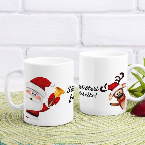 Cană "Sărbători fericite - Crăciun"