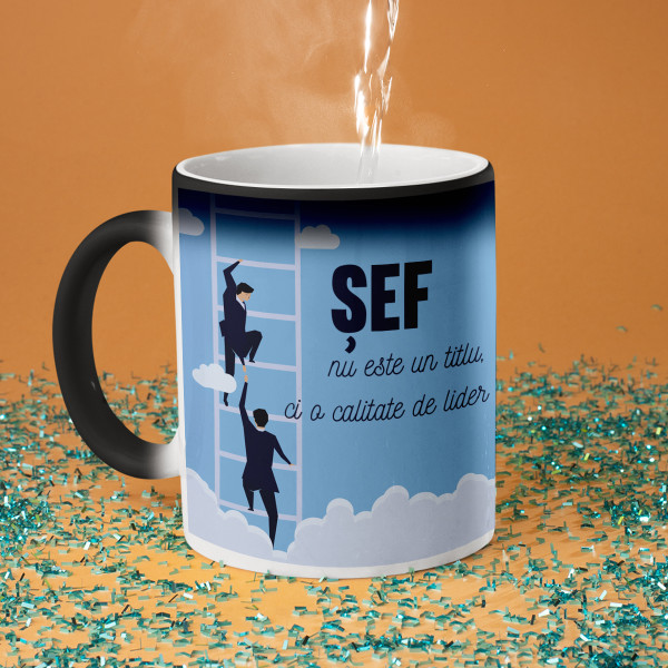 Cană "Șef - nu este un titlu"