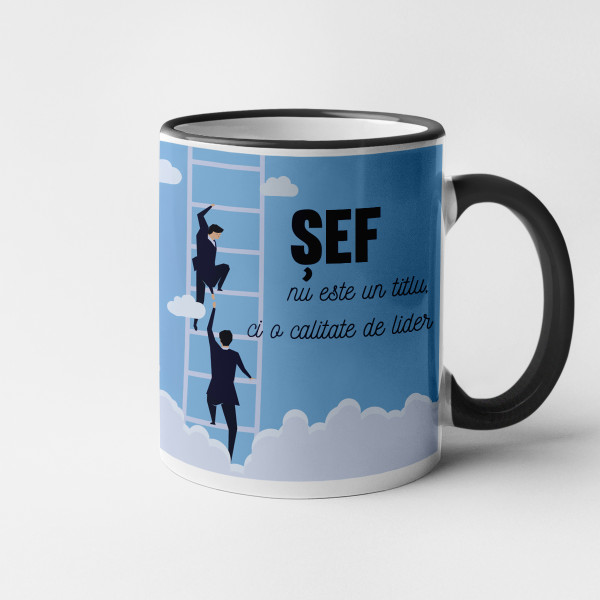 Cană "Șef - nu este un titlu"