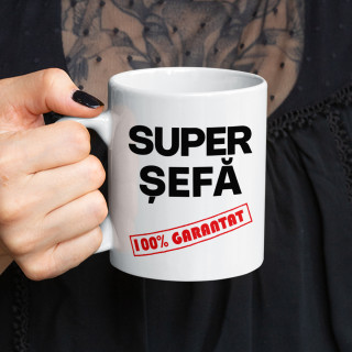 Cană "Super șefa"