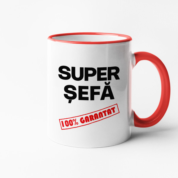 Cană "Super șefa" Cană "Super șefa"