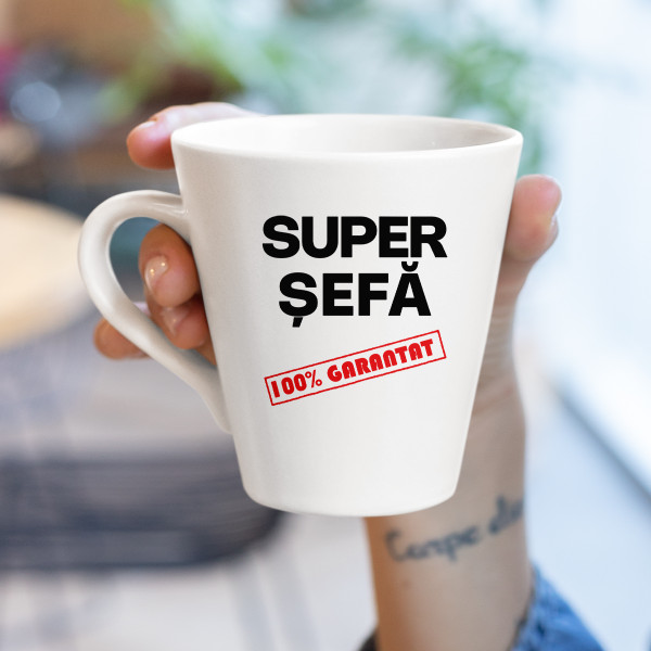 Cană "Super șefa" Cană "Super șefa"