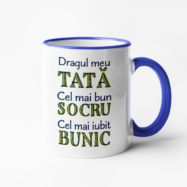 Cană "Tată. Socru. Bunic."