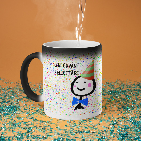 Cană "Un cuvânt - felicitări!"