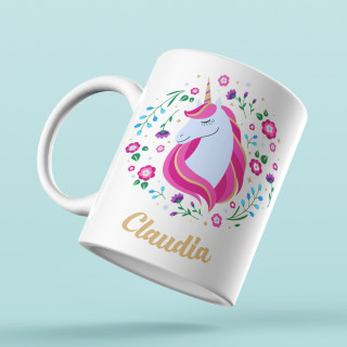 Cană "Unicorn" cu numele ales de dvs.