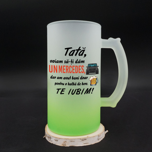 Halba de bere "Voiam să-ți dăm un Mercedes"