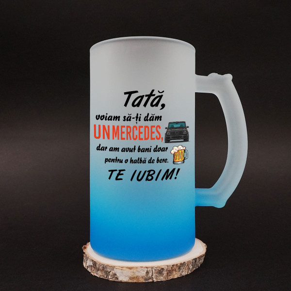 Halba de bere "Voiam să-ți dăm un Mercedes"