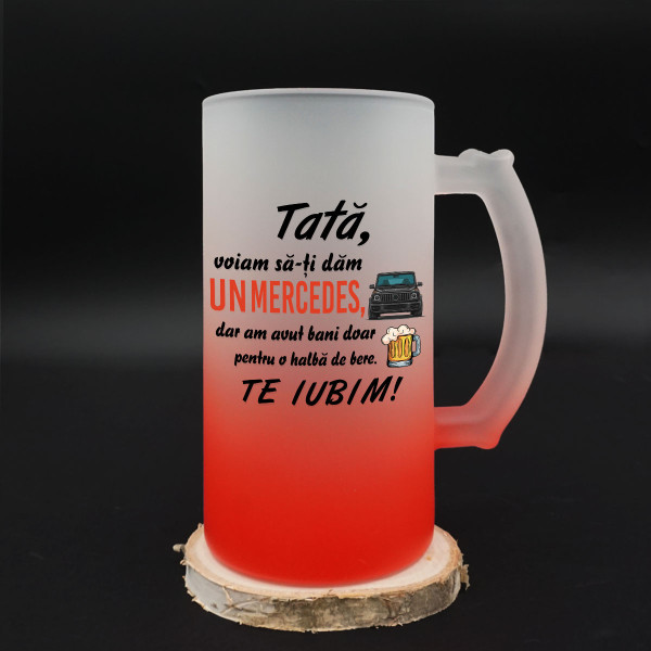 Halba de bere "Voiam să-ți dăm un Mercedes"