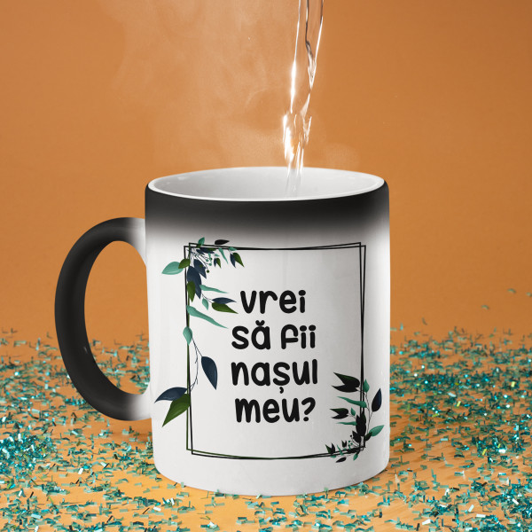 Cană "Vrei să fii nașul meu?"