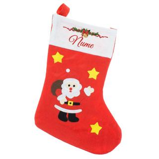 Ciorap de Crăciun "SANTA" cu numele ales de tine
