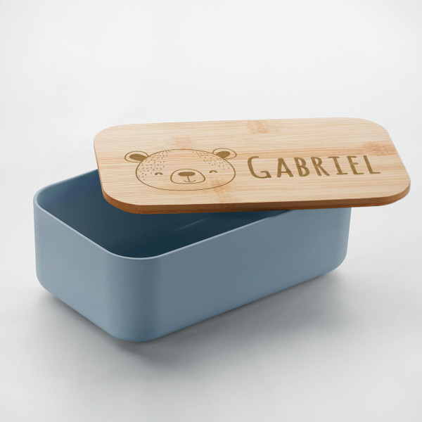 Cutie pentru prânz "BEIBABOX – ursuleț" cu numele ales de tine