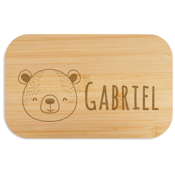 Cutie pentru prânz "BEIBABOX – ursuleț" cu numele ales de tine