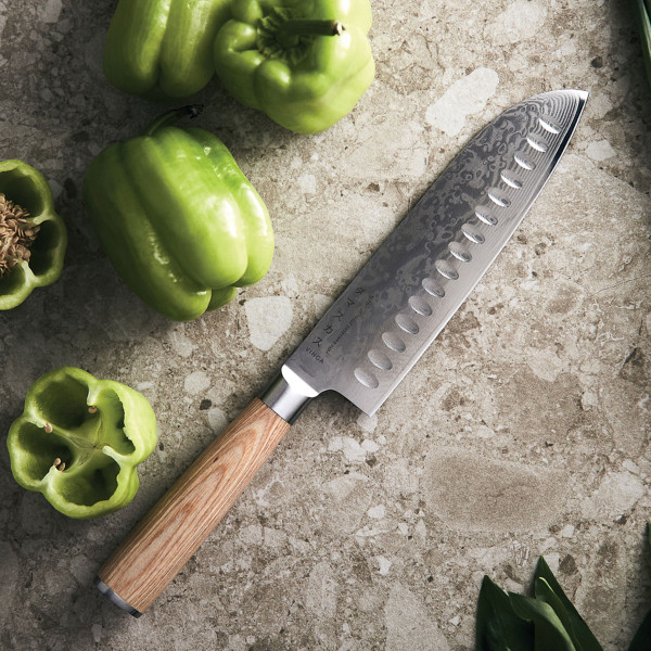 Cuțit Santoku Damascus "VINGA Hattasan"