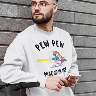 Hanorac "Unicorn Pew pew" (fără glugă)
