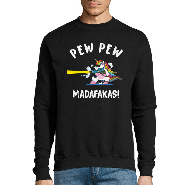 Hanorac "Unicorn Pew pew" (fără glugă)