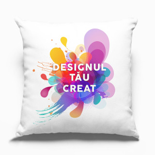 Față de pernă cu designul tău personalizat (40 x 40 cm)