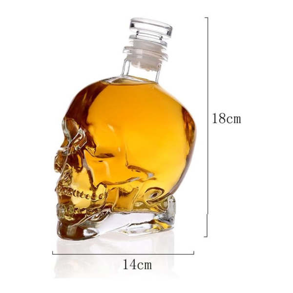 Set cu decantor și 4 pahare "Skeleton"