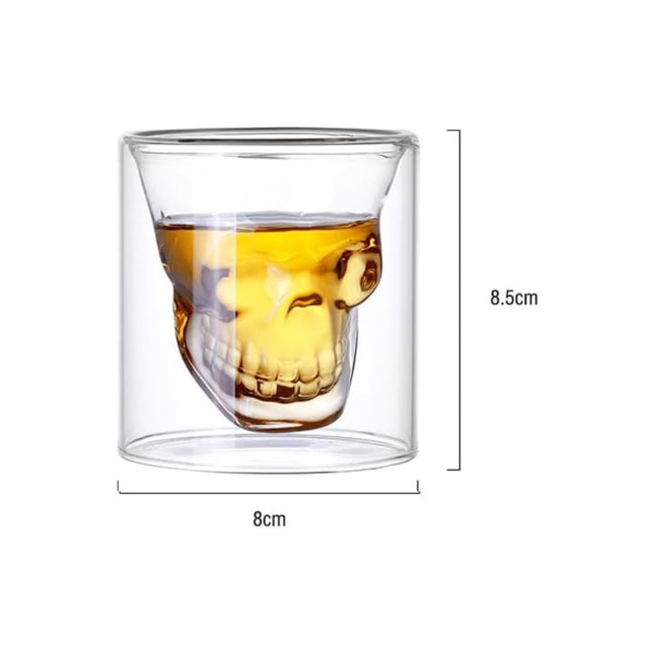 Set cu decantor și 4 pahare "Skeleton"