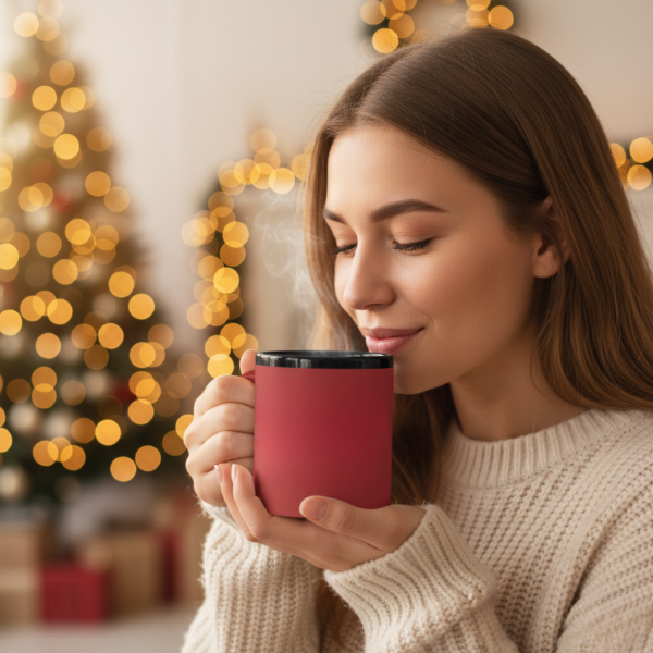 Cană gravată "Bucură-te de prezent"