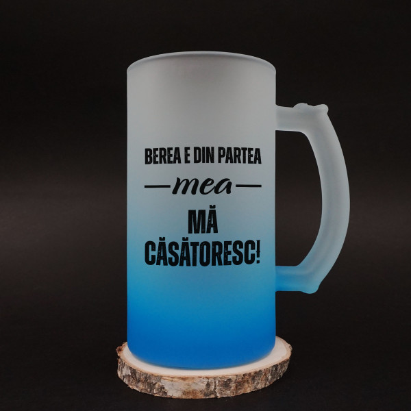 Halbă de bere "Mă căsătoresc"