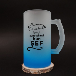 Halbă de bere "Sunt cel mai bun șef"