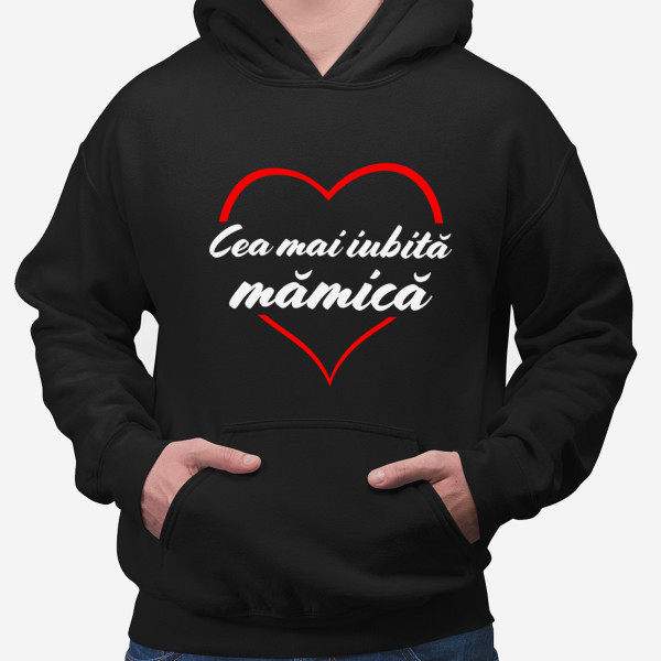 Hanorac "Cea mai iubită mămică" Hanorac "Cea mai iubită mămică"
