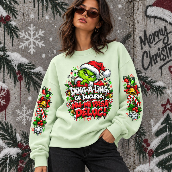 Hanorac unisex în culori pastelate "Ding Dong, nu-mi pasă"