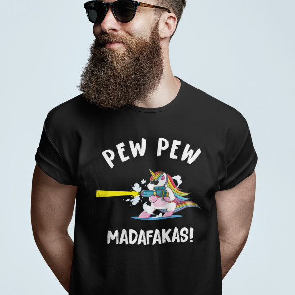 Tricou "Unicorn Pew pew"