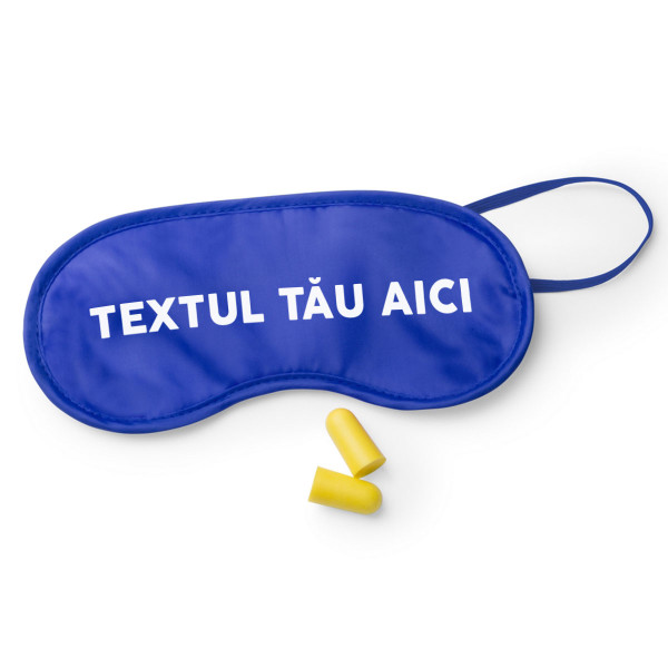 Mască de somn cu textul ales de tine Mască de somn cu textul ales de tine