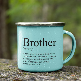 Cană din metal "Brother"