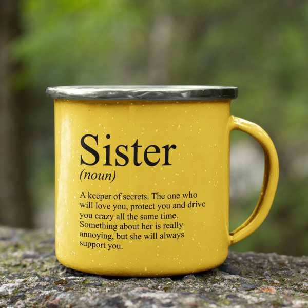 Cană din metal "Sister" Cană din metal "Sister"