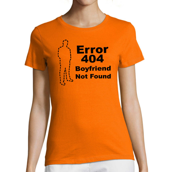 Tricou pentru femei "Boyfriend not found"