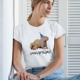 Tricou pentru femei "Cappy birthday"
