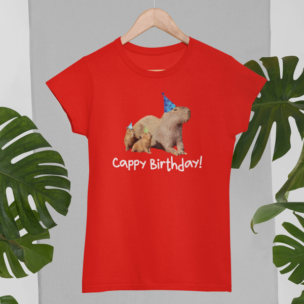 Tricou pentru femei "Cappy birthday"