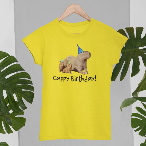 Tricou pentru femei "Cappy birthday"