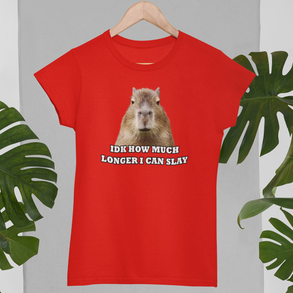 Tricou pentru femei "Idk how much longer"