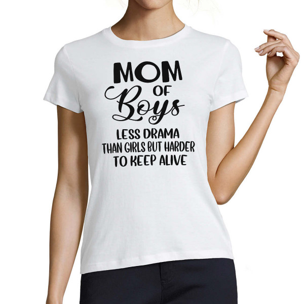 Tricouri pentru femei "Mom of boys"