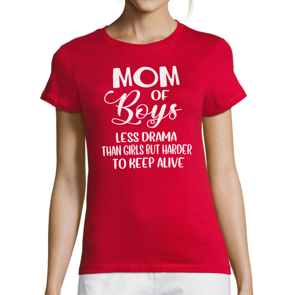 Tricouri pentru femei "Mom of boys"