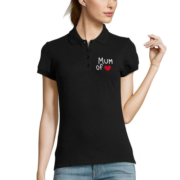 Tricouri polo pentru femei "Mum" cu numărul de inimi selectat de dvs. Tricouri polo pentru femei "Mum" cu numărul de inimi selectat de dvs.