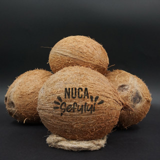 Nucă de cocos gravată "Nuca șefului"