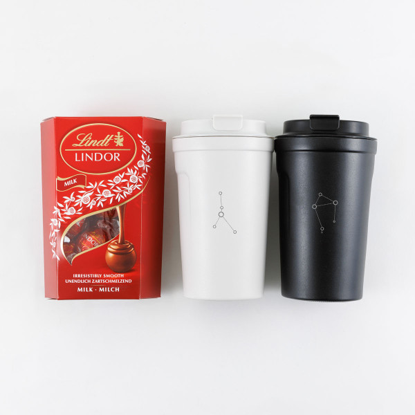 Set cadou premium pentru cupluri „Constelații zodiacale” cu semnele tale zodiacale alese (400ml) Set cadou premium pentru cupluri „Constelații zodiacale” cu semnele tale zodiacale alese (400ml)