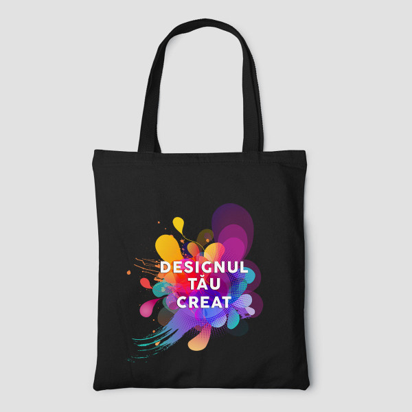 Pungă textilă color cu design personalizat